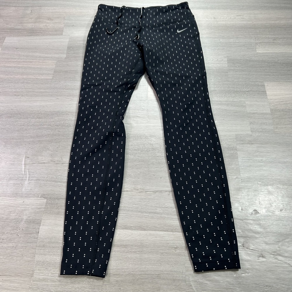 Nike Dri-FIT Leggings Mens Medium Black Compression Athletic Running 687012-010